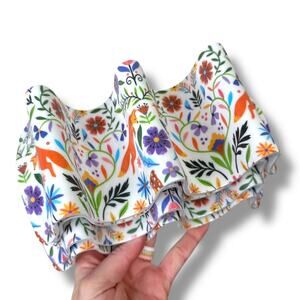 CWC Cook With Color Fox Bright Floral Print Melamine 4 pc Taco Stand Holders